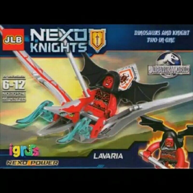 Mô Hình Đồ Chơi Lego Nexo Knights Villain Lavaria Plus Pteranodon No Box Nexo Knights