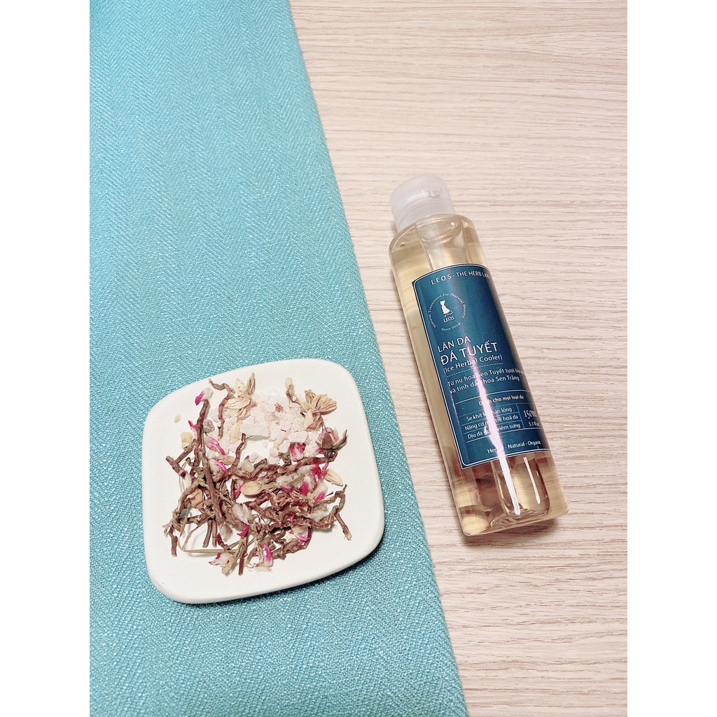 Lăn Da Đá Tuyết thải độc da, se khít lỗ chân lông - HANDMADE by LEOS - The Herb Lab