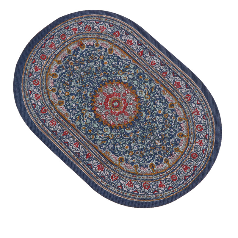 Thảm Bầu Dục Mini Tỉ Lệ 1: 12 Trang Trí Nhà Búp Bê