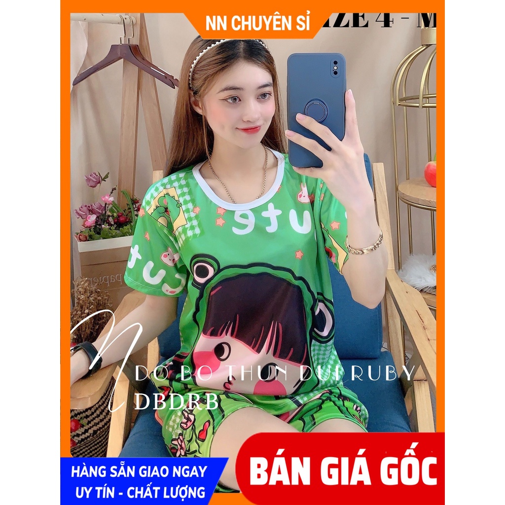 Set bộ bé gái từ 5 ký đến 46 ký vải thun mềm mịn mát co giãn tốt hoạt hình bò sữa bé dâu dễ thương DBRBD SIZE 4 ĐẾN M