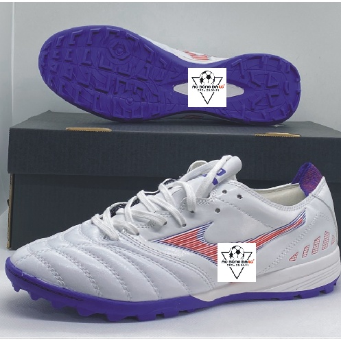 [Tặng hộp và tất] Giày đá bóng Mizuno neo 3 pro màu trắng logo đỏ đế TF