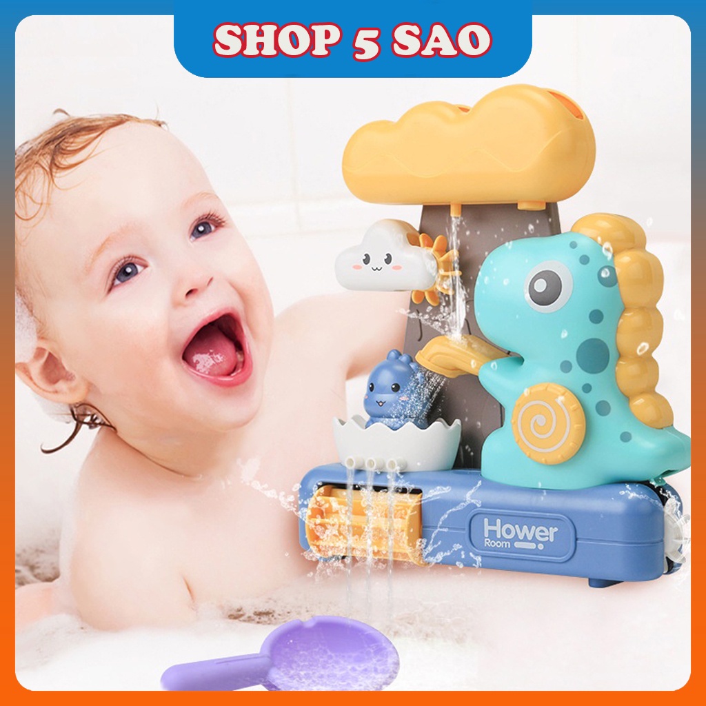 Đồ Chơi Khủng Long Phun Nước Nhà Tắm Dễ Thương Cho Bé