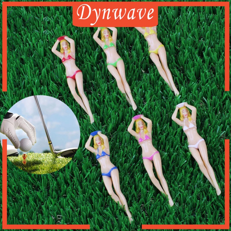 Set 6 Tee Bóng Golf Bằng Nhựa 3 inch Cho Nữ Tập Luyện