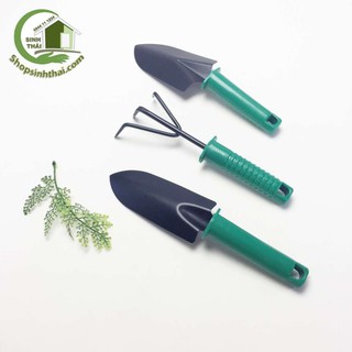 Bộ dụng cụ làm vườn 3 món xẻng, cào mini