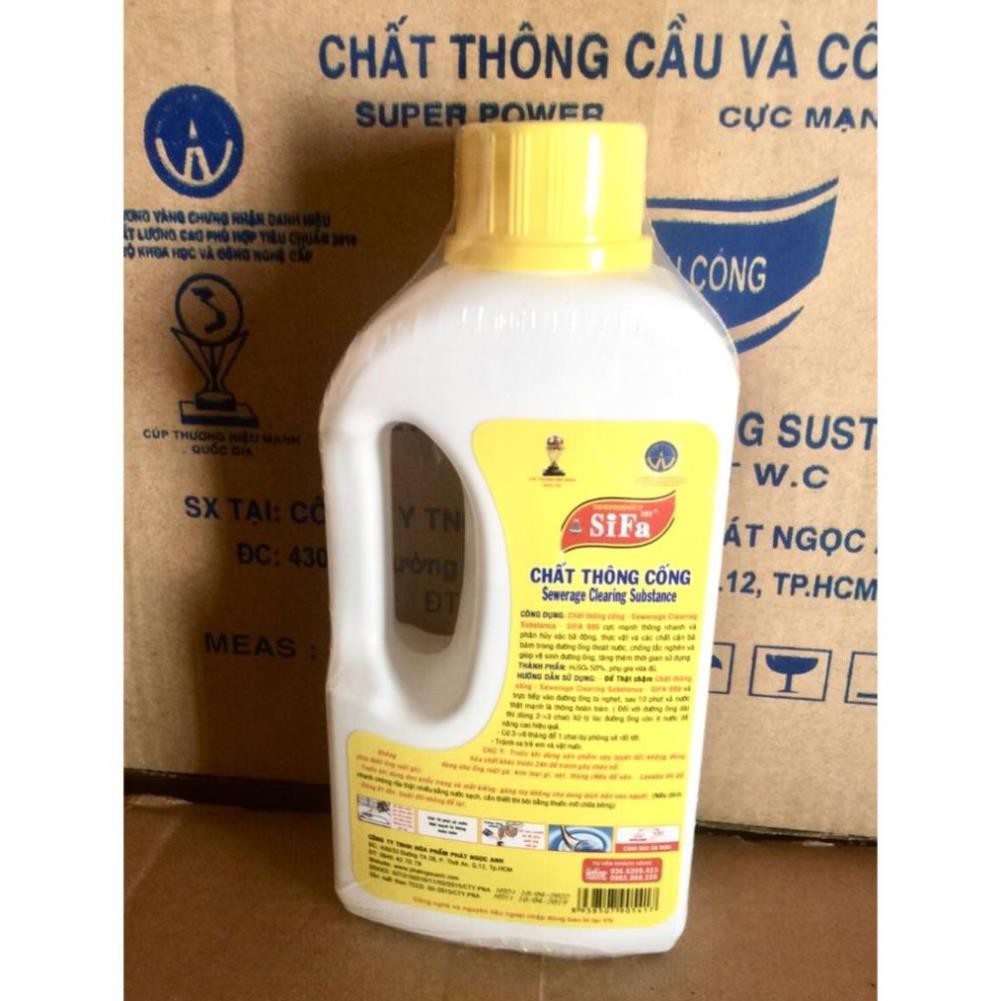 Thông Tắc Cống, Thông Tắc Ống Thoát Nước, Thông Cống Bồn Cầu, Chống Hôi Siêu Mạnh Sifa 300g/700g/1400g