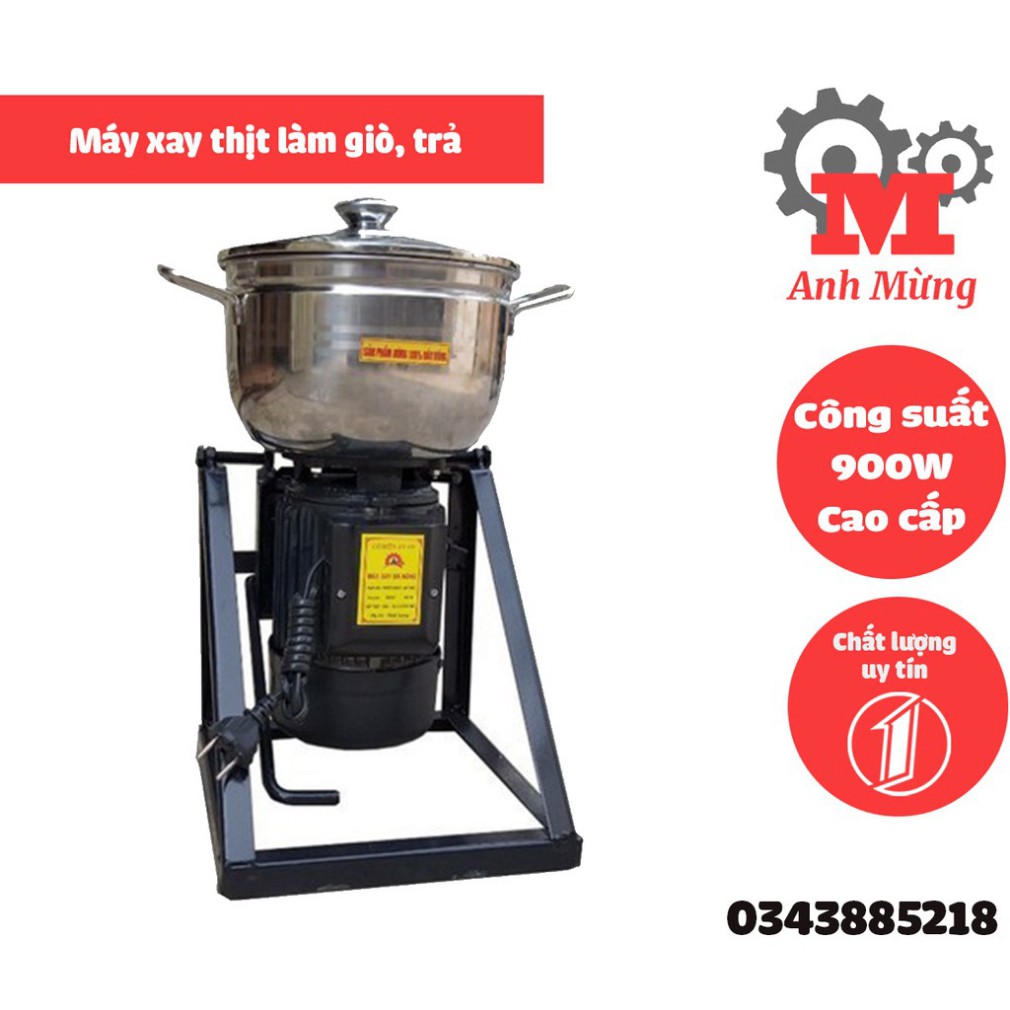 Máy xay thịt làm giò, chả tặng lưỡi xoay làm ruốc bông bảo hành 6 tháng