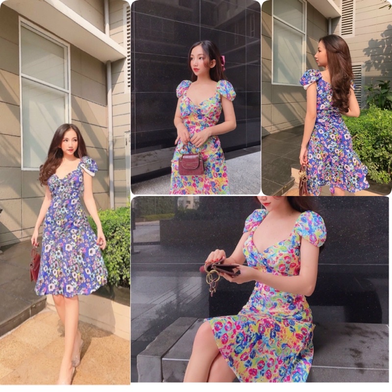 ĐẦM HOA THIẾT KẾ CHUẨN MẪU GIÁ TỐT TẠI KHO SỈ