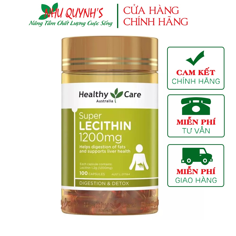 Viên uống mầm đậu nành Healthy Care Super Lecithin (100 viên)