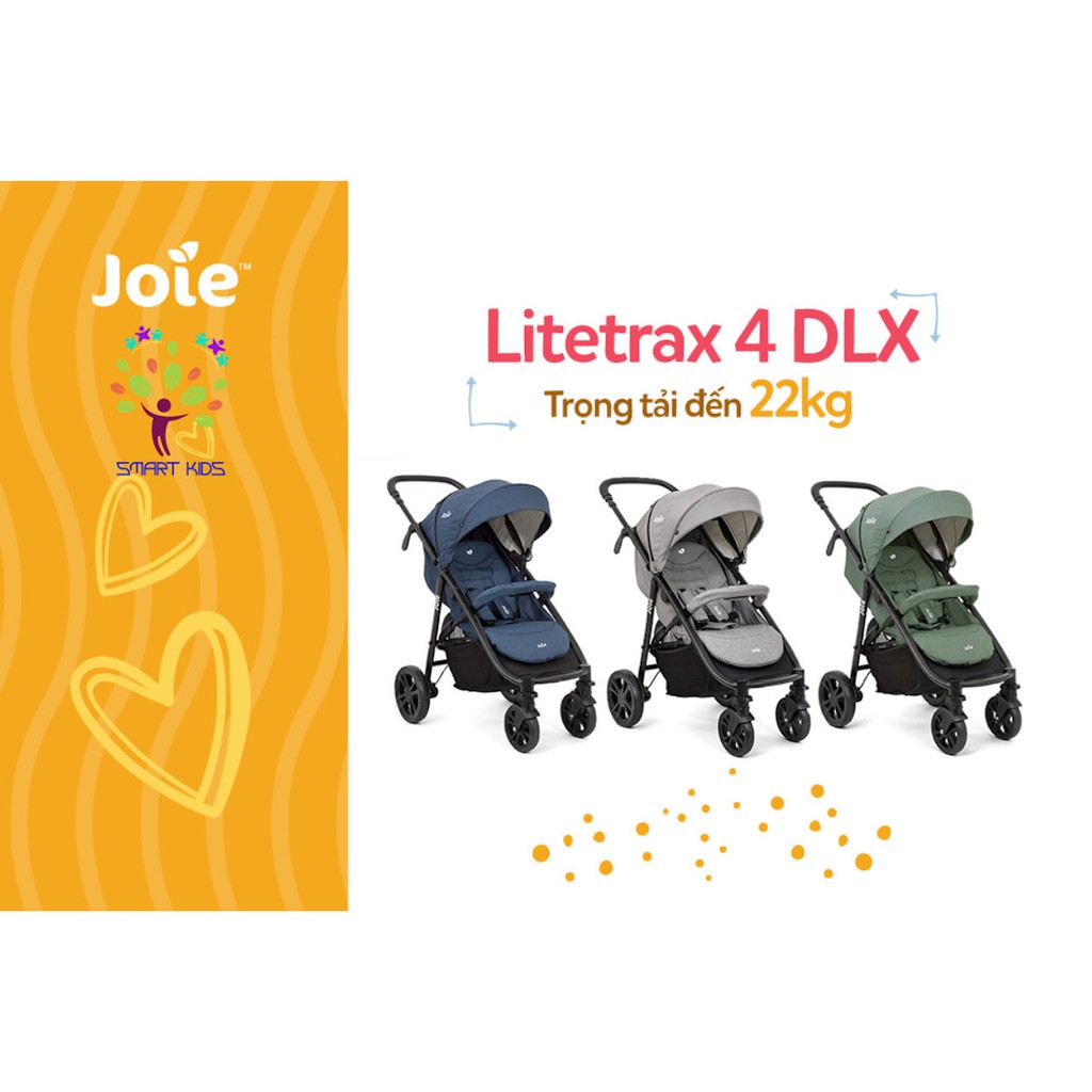 Xe đẩy trẻ em Joie Litetrax 4 DLX dành cho bé sơ sinh đến 22kg