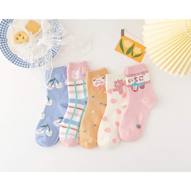 Tất nữ cổ cao phong cách Candy