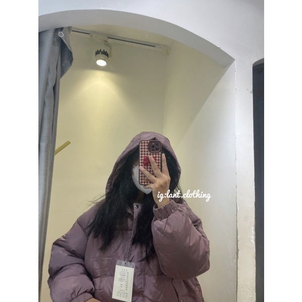 Áo phao túi cúc chéo