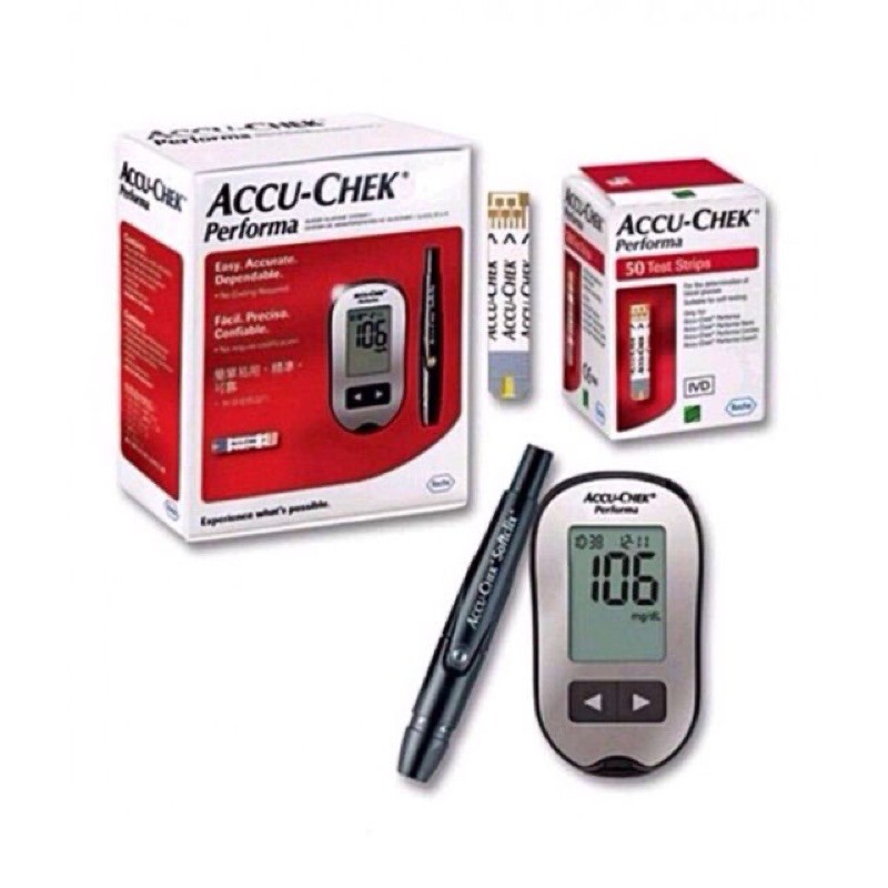 (GIAO NHANH 30 PHUT) MÁY ĐO ĐƯỜNG HUYẾT ACCU-CHEK PERFORMA