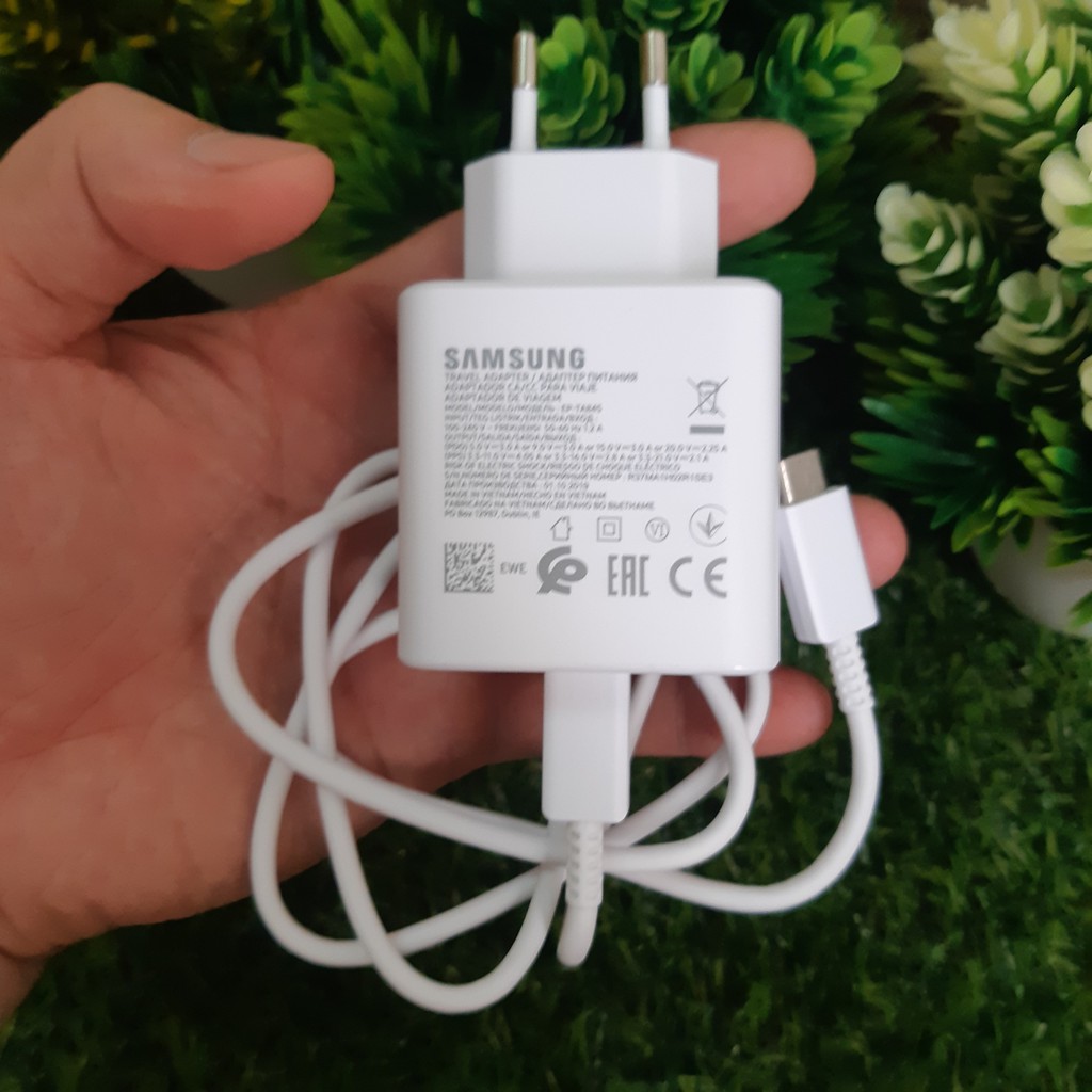 Bộ Sạc Nhanh 45W Chính Hãng Samsung Cho Note 10 Plus, Gồm Cáp 5A, New 100%