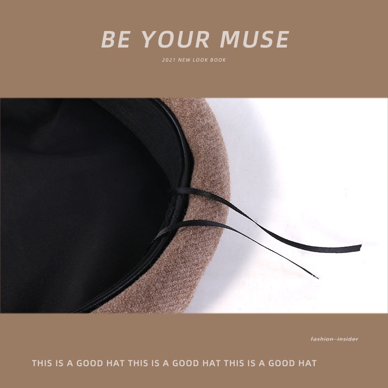 Mũ beret len phong cách thời trang nhật bản dành cho nữ