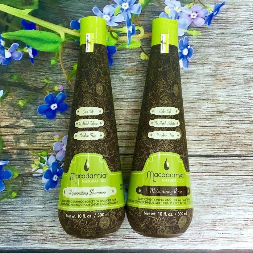 Bộ Gội Xả Trẻ Hóa Tóc Siêu Mượt MACADAMIA Rejuvenating + Moisturizing 300mlx2