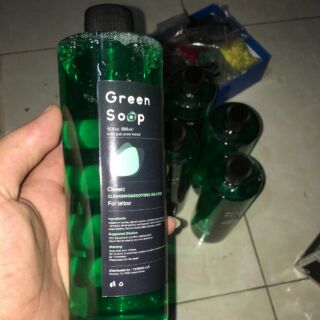 Green soap nước rửa hình xăm/ chai 500ml
