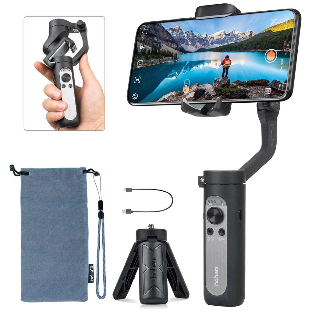 Tay cầm chống rung Gimbal Hohem iSteady X cho điện thoại hỗ trợ quay phim, chụp ảnh chuyên nghiệp - Hàng chính hãng