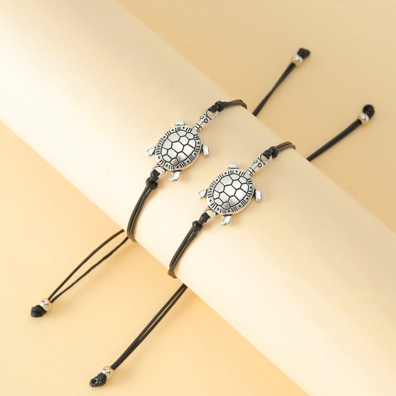 Set 2 Vòng Tay Tình Bạn Bằng Vải Dệt Thủ Công Có Thẻ Điều Chỉnh Được