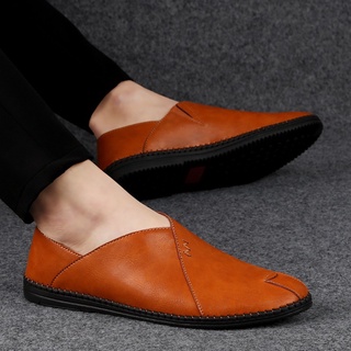 Giày lười da thật thời trang cho nam size 38~46