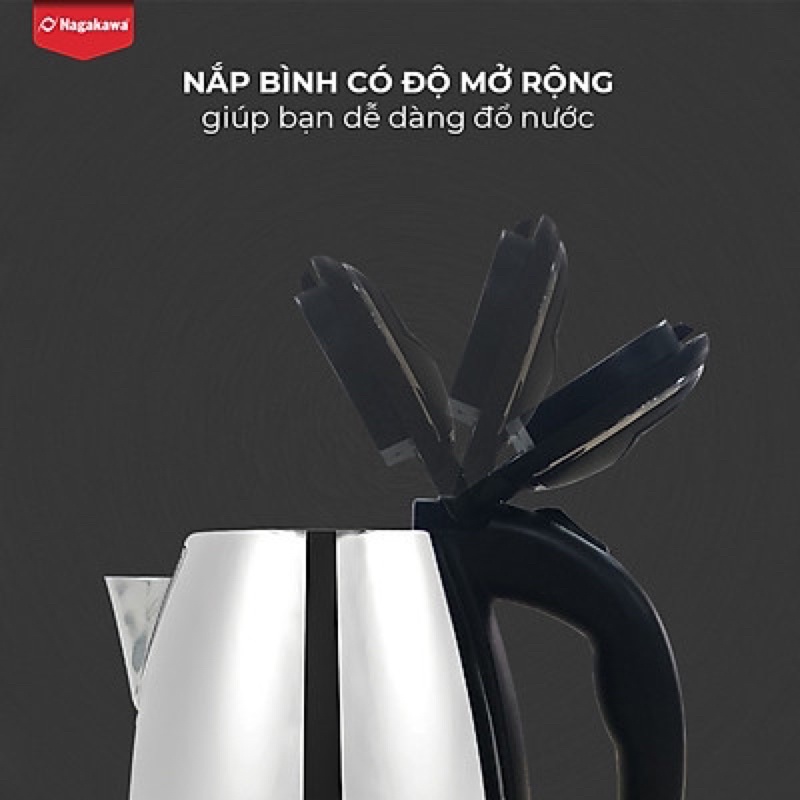 Ấm Siêu Tốc Nagakawa NAG0308 (1.8 Lít) - Hàng Chính Hãng