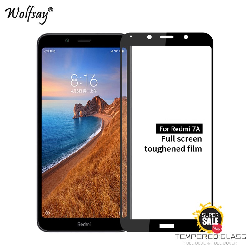 Kính Cường Lực Full Màn 9D Cho Xiaomi Redmi 7A - Đen