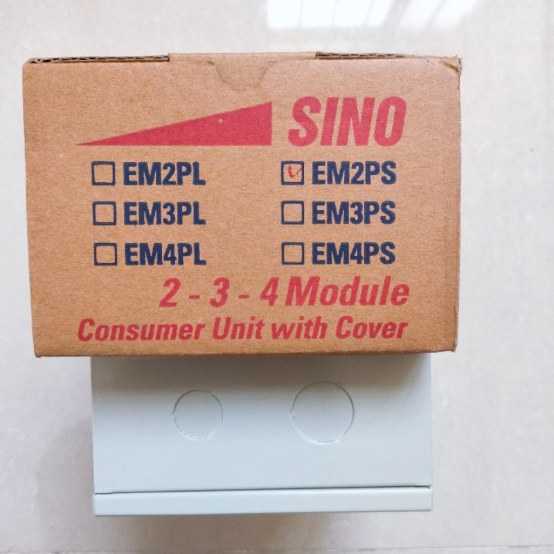 Tủ điện vỏ kim loại chứa 2 Module SINO EM2PL , EM2PS