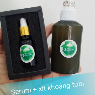 Combo serum tươi và xịt khoáng handmade