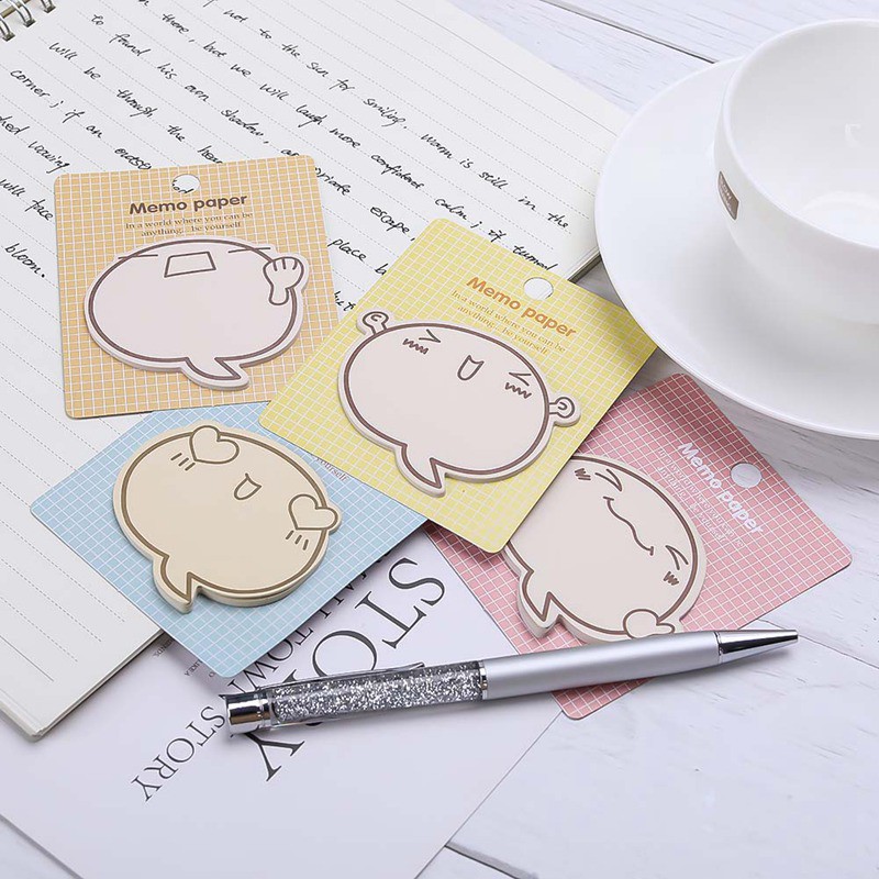 Set 30 miếng dán ghi chú hình dáng dễ thương tiện dụng