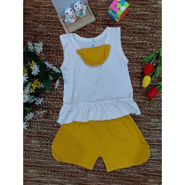Bộ quần áo bé gái mùa hè loại cao cấp, ảnh và video tự chụp, chất liệu cotton, bộ đồ trẻ em