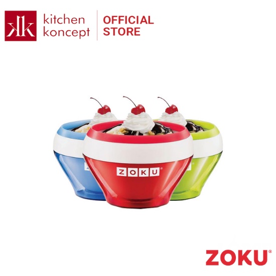 Zoku - Ly làm kem màu xanh lá chất liệu thép không gỉ cao cấp