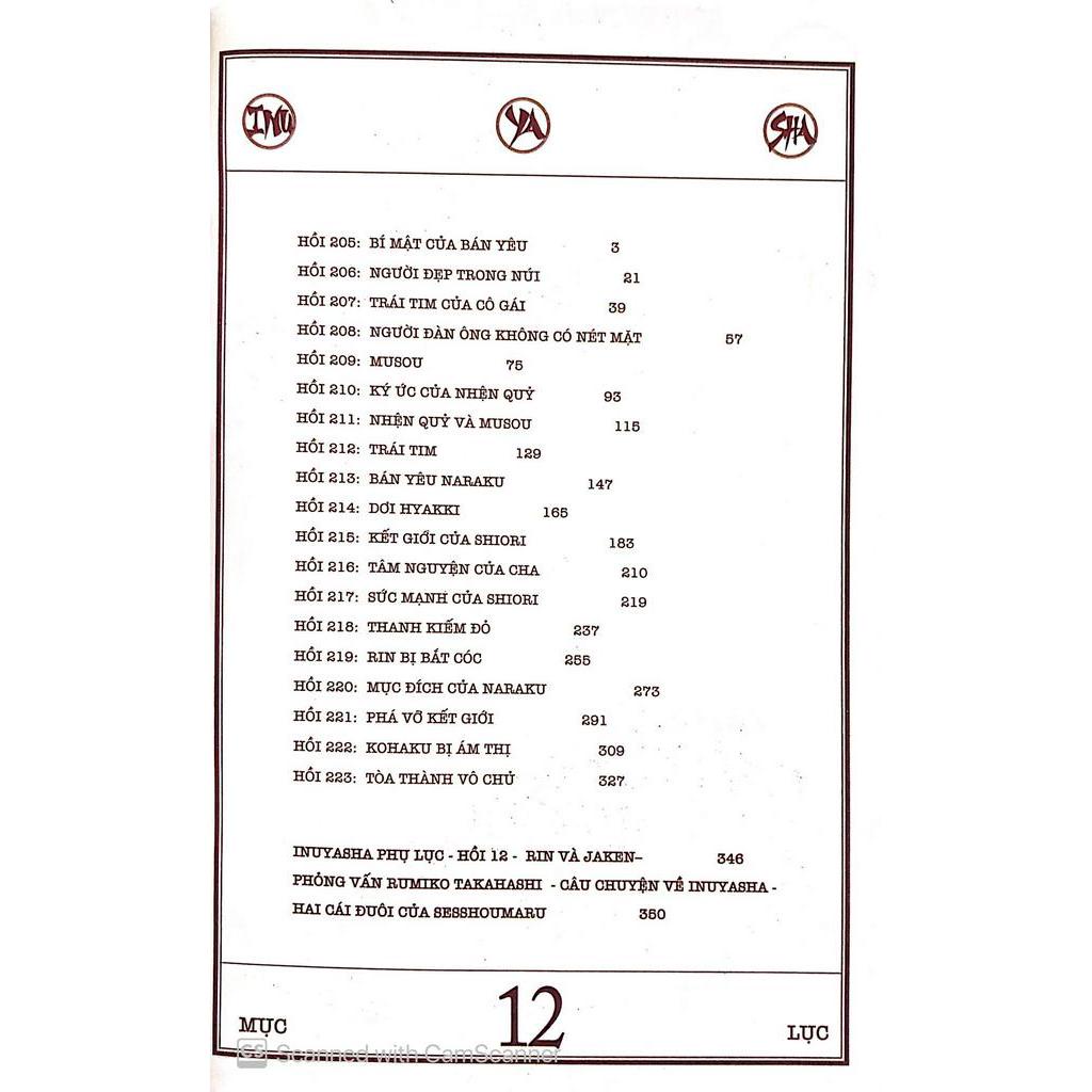 Sách Inuyasha 12 - Manga