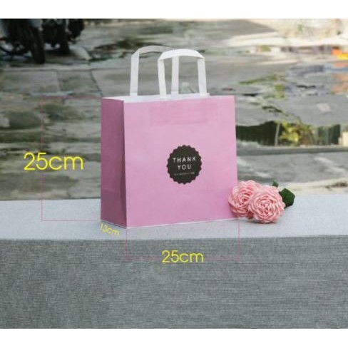 CHUYÊN SỈ_Combo 20 Túi Giấy Kraft (Mẫu 31) Size 21x17x7cm Đựng Phụ Kiện Thời Trang