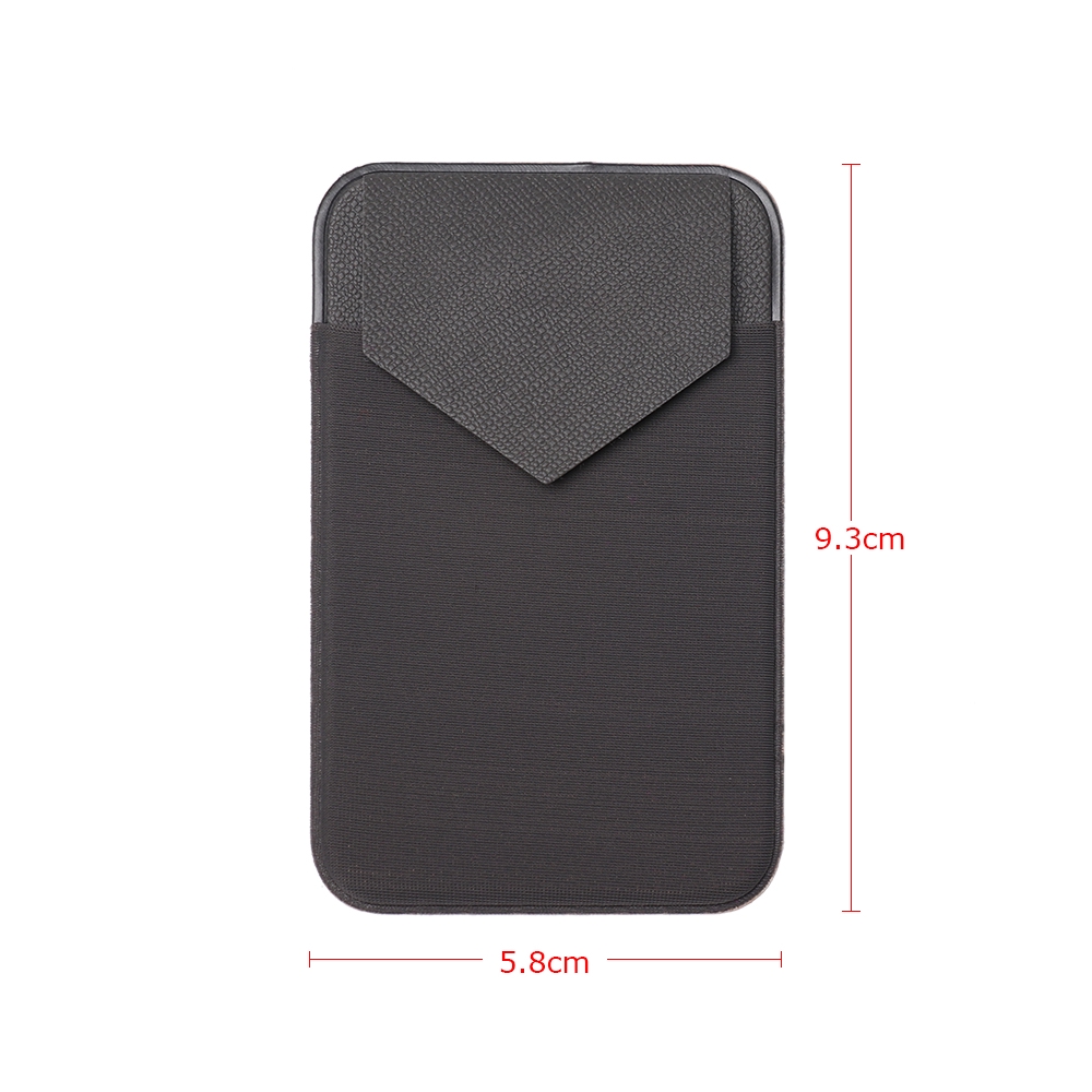 MAYSHOW Elastic  Solid Fashion Universal Leather Phone Card Holder