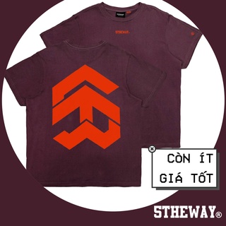 5theway® 5theway big logo square tee in bu/re aka áo thun tay ngắn logo cam