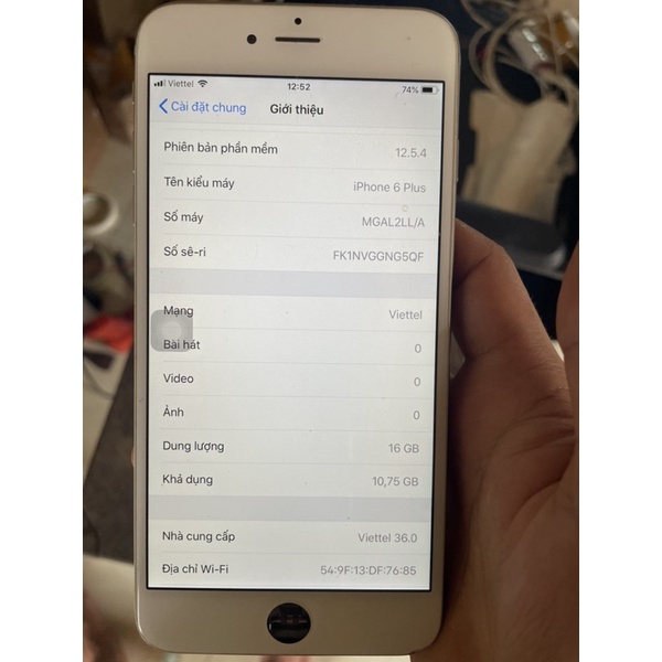 cụm main điện thoại iphone 6 plus quốc tế 16gb icloud off rẻ như xác