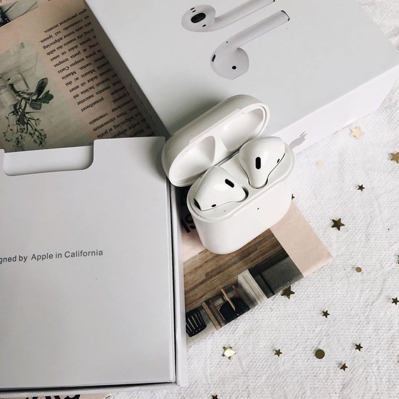 [AIRPODS 2]Tai nghe Bluetooth Phiên Bản Cao Cấp - Dùng cả IOS và Android - CHECK IMEI - BẢO HÀNH 1 ĐỔI 1