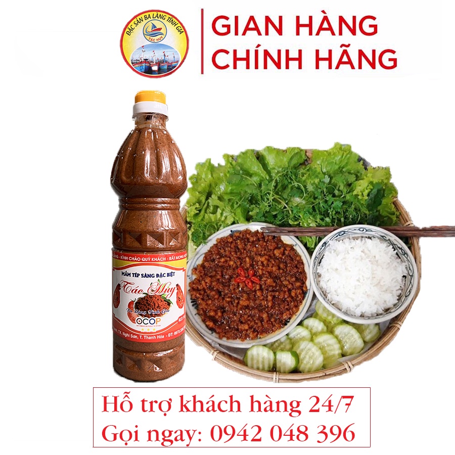 Mắm tép dùng chưng thịt hoặc chấm đồ luộc (mắm tép Ba Làng Thanh Hoá ngon 1 chai 1 lít)