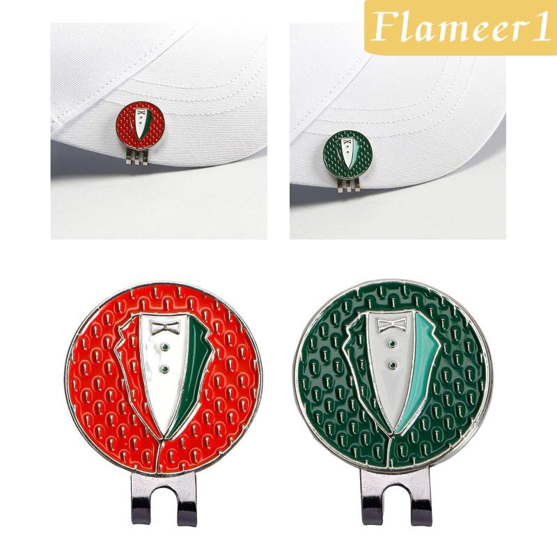 Kẹp Đánh Dấu Bóng Golf Bằng Kim Loại Gắn Nón Lưỡi Trai Vui Nhộn Cho Nam Và Nữ Flameameer1