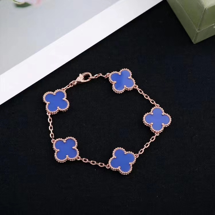 Vòng Tay Hình Cỏ Bốn Lá Đơn Giản Thời Trang Phong Cách Mới Cho Nữ