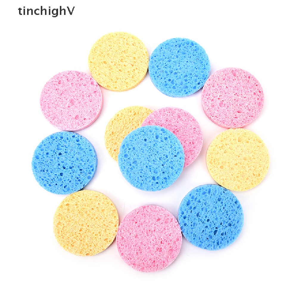 Set 4 Miếng Xốp Sợi Gỗ Tự Nhiên Tẩy Trang Làm Sạch Da Mặt