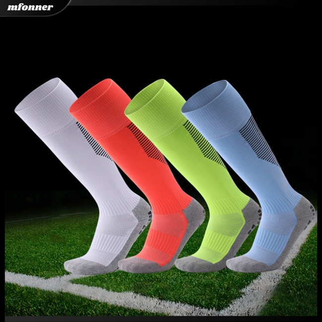 Vớ Thể Thao Cotton Len Dày Dặn Cổ Cao Đến Đầu Gối Chống Trượt Cho Nam