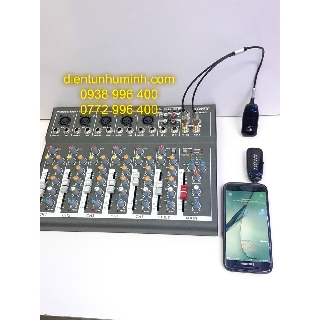 Bộ Livestream không dây 30 mét từ ampli , mixer,loa kéo ra điện thoại.