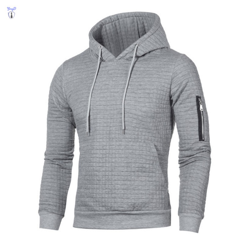 Áo hoodie nam có nón dây rút tay dài thời trang tập gym