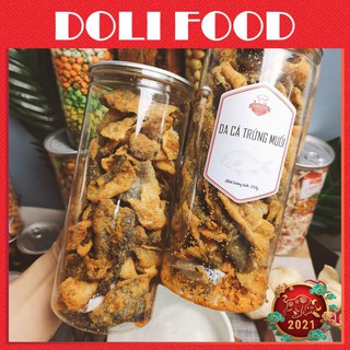 Da cá trứng muối, hủ pet 250gr, Đồ ăn vặt Snack Food