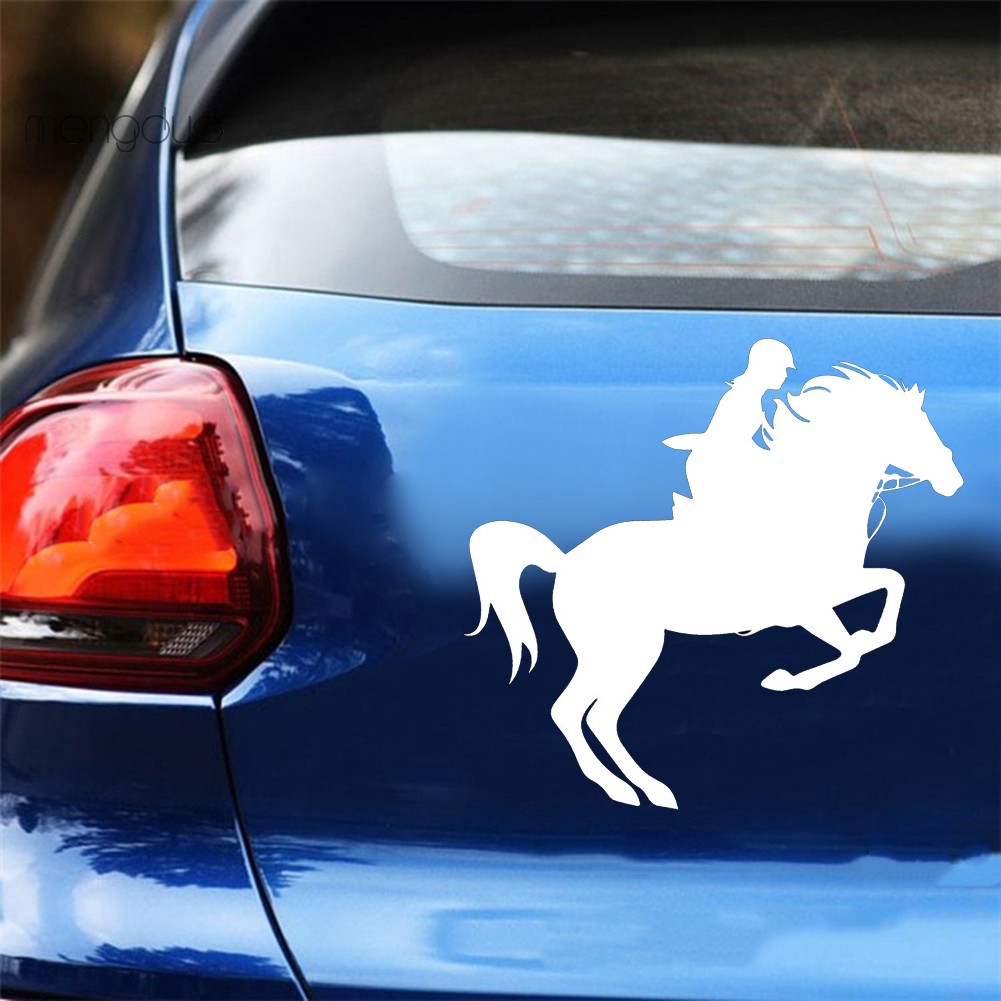 Decal hình ngựa dán trang trí xe hơi sáng tạo