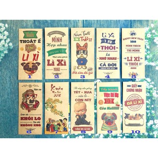 Combo 30 bao Lì xì Tết 2018 Đẹp - Độc - Lạ