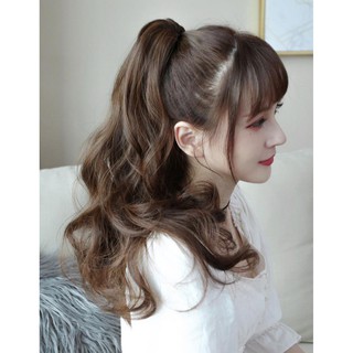 [ FREESHIP, HÀNG LOẠI 1 ] Tóc giả nữ ngoặm xoăn chất tơ cao cấp, bấm, uốn, duỗi, gội thoải mái