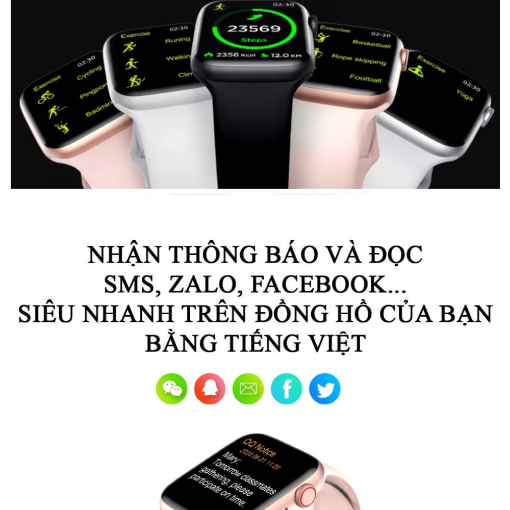 Đồng Hồ Thông Minh HW12/ Hw 22 Pro Nghe Gọi, Thay Hình Nền, Theo dõi sức khỏe, Kết nối bluetooth có tiếng việt