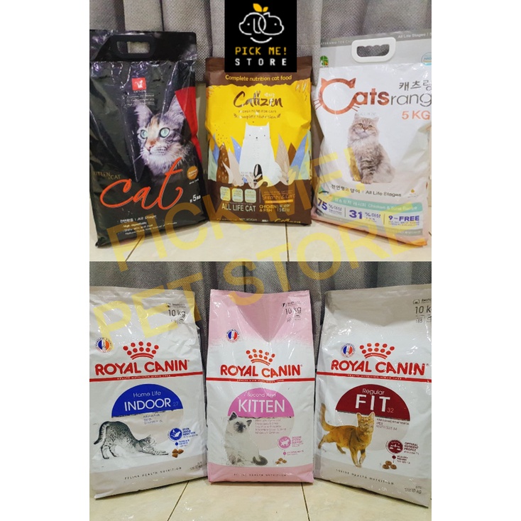 [1kg] Hạt cho mèo Cat Eye, Catsrang, Royal canin Kitten, Indoor 27, Fit32, Fit 32, Catizen, Cat's eye |Catseye |Catrang