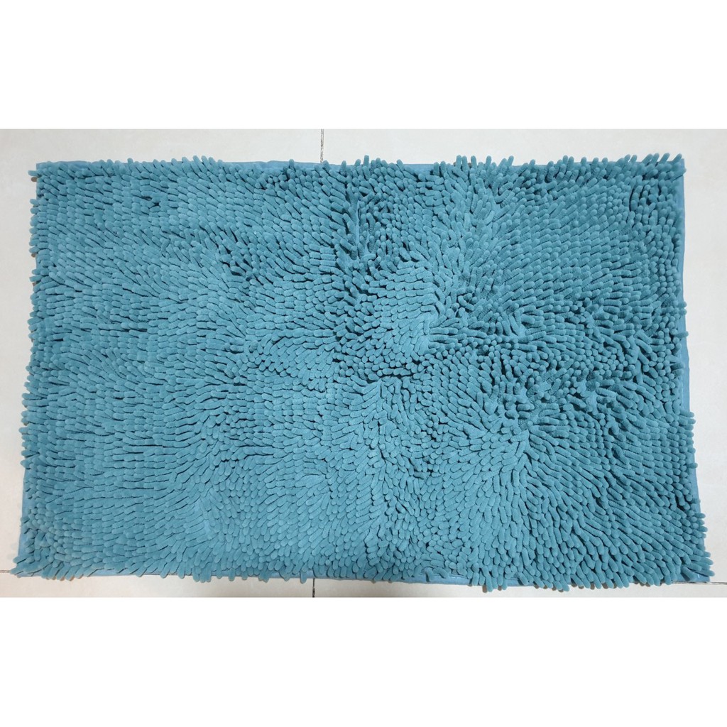 01 THẢM CHÙI CHÂN NHÀ TẮM CAO CẤP- SỢI MICROFIBER SIÊU THẤM HÚT-CONDOR- 50X80CM-MÀU XANH, KEM NHỚT